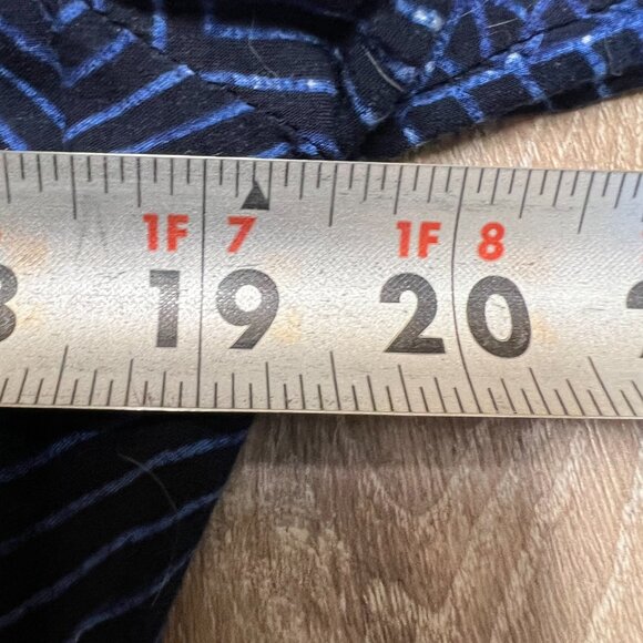 Burton Shirt Tunic Medium Geometric Blue - Picture 7 of 7